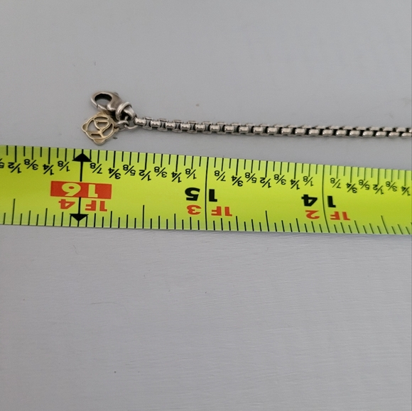 David Yurman Two-Tone Chain w/ Rise Quartz Pendant Necklace - Picture 8 of 9